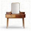 Coiffeuse en bois avec miroir et rangements dimensions 100 x 40 x 75cm