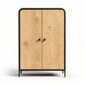 Armoire en bois de chêne avec finition texturée dimensions 80 x 40 x 120cm